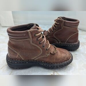 Kids Double H Leather Upper Boots Size 12D